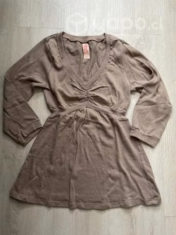 Chaleco Zara talla S beige - Imagen 2
