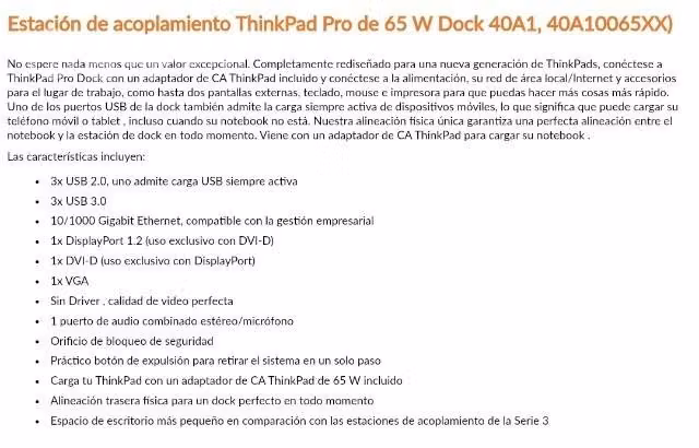 Lenovo thinkpad pro dock 90w