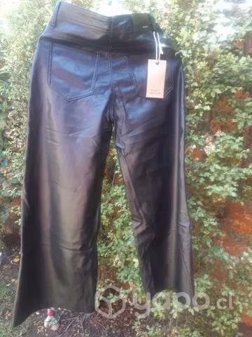 Pantalon ecocuero negro - Imagen 2
