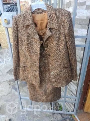 Traje de 2 pieza de lanilla usado - Imagen 3