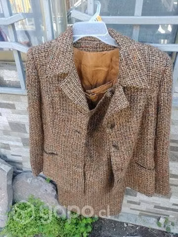 Traje de 2 pieza de lanilla usado - Imagen 4