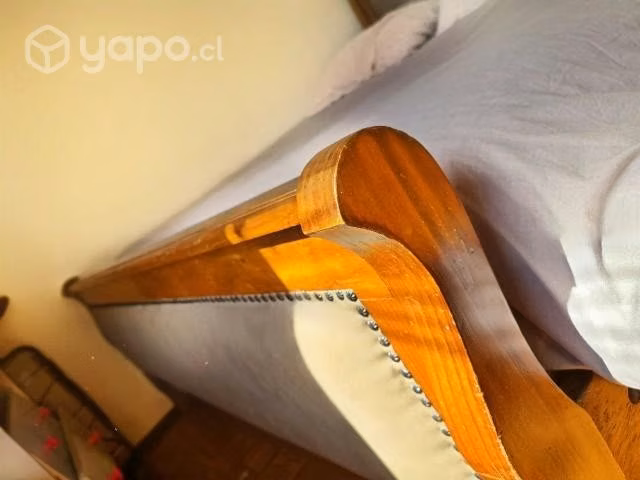 Cama completa de madera PINO pesada tamaño king - Imagen 2
