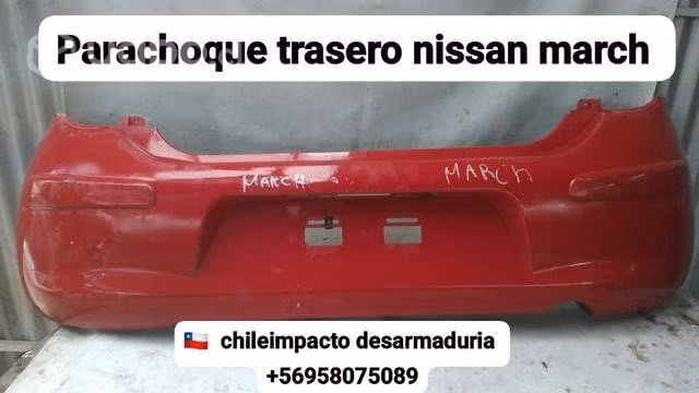 Parachoque trasero Nissan March desarmaduría