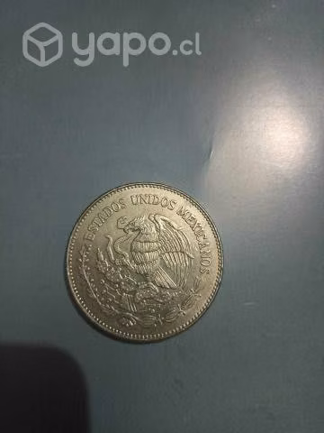 Moneda mexicana 50 pesos 1982 plata