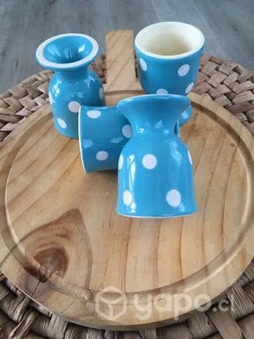 Taza de huevos de porcelana