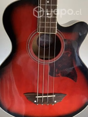 Bajo electro acústico escorpión de cuatro cuerdas