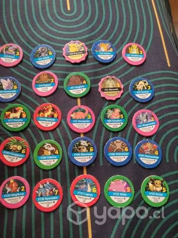 Fichas de juegos Pokemon Master Trainer