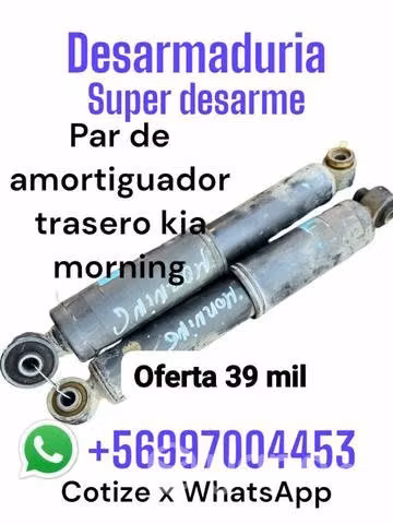 Par de amortiguadores traseros Kia morning