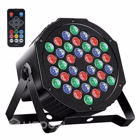 Foco par 36 led control remoto