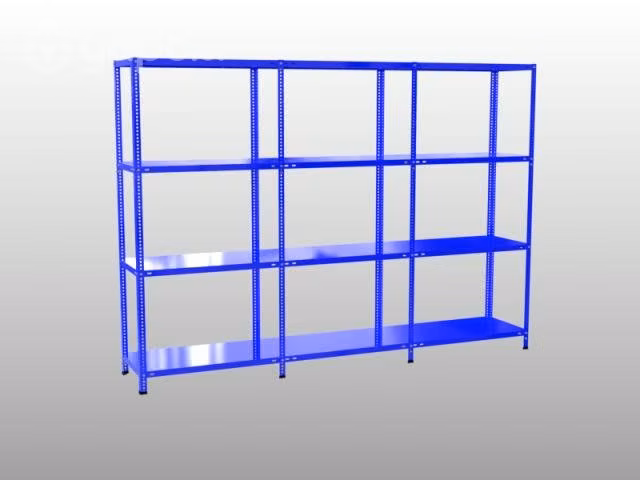 Estantería Metálica Azul 4 Bandejas 53X284X200 cm