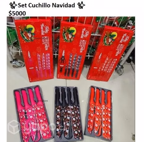 Set cuchillos navideños