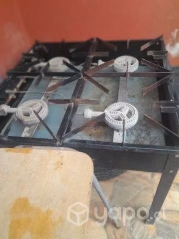 Fogón de 4 quemadores