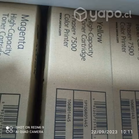 Toner phaser Xerox 7500 colores originales de alta