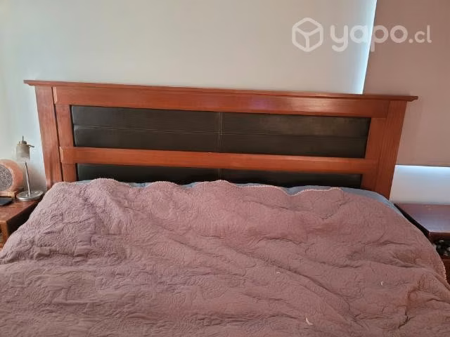 Cama king, Rosen+ colchon+ 2 veladores y respaldo