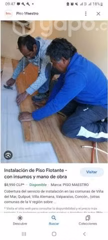 Maestro piso flotante
