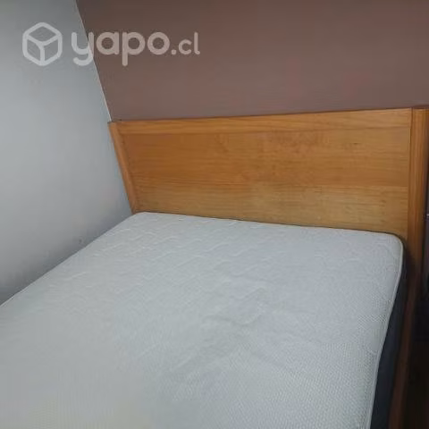 Cama 2 plazas homy + colchón kipdrim - Imagen 3