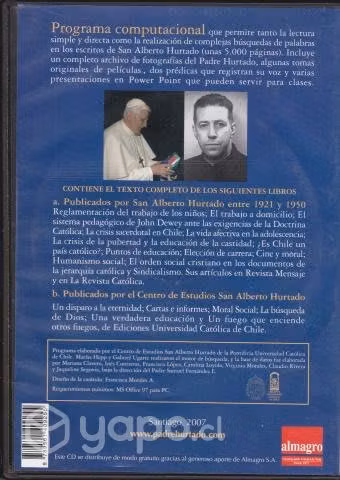Escritos de San Alberto Hurtado - Ed. UCCH (DVD)