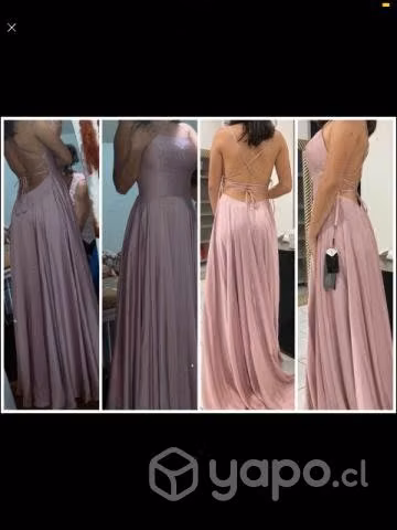Vestido de Satén Rosado