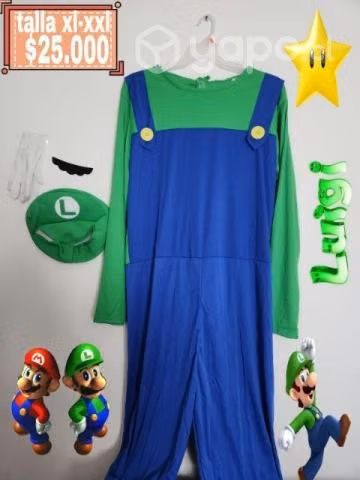 Disfraz de Mario Bros Talla XL