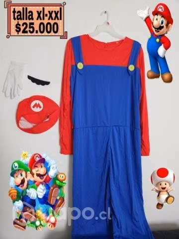 Disfraz de Mario Bros Talla XL