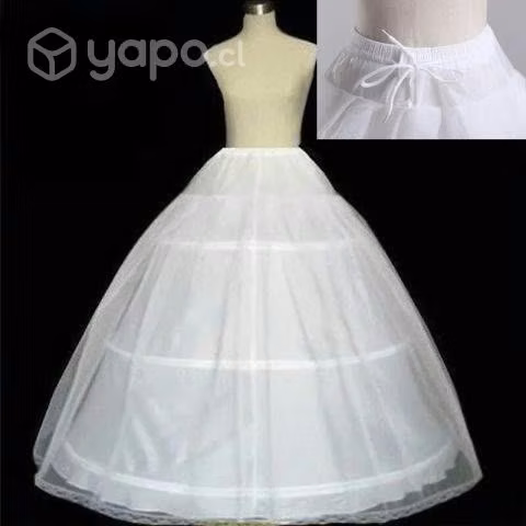 Falso novia vestido 3 aros