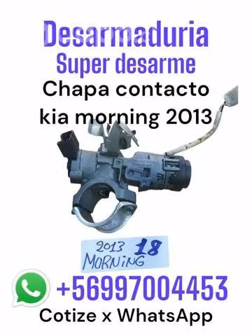 Chapa contacto tía morning año 2013
