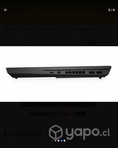 Notebook Hp Omen Core I5-10300h / 8gb / Ssd 512 / - Imagen 3