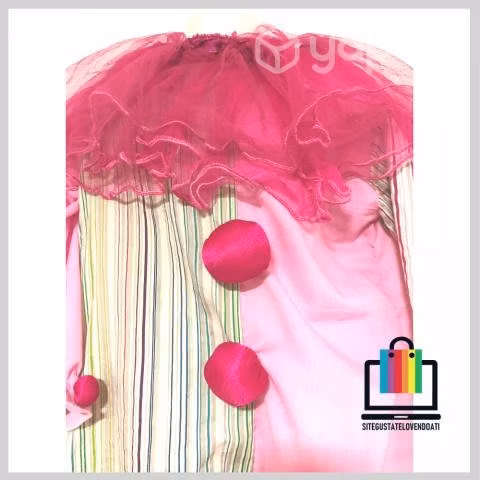 Disfraz de Payasa Rosado - Imagen 5