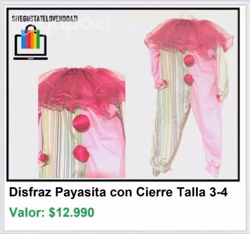 Disfraz de Payasa Rosado