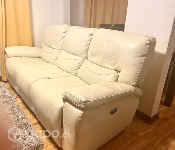Sofá Bergeres reclinable eléctrico rosen blanco