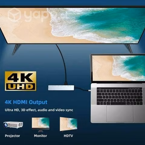 Hub 8 en 1 puerto usb - Imagen 2