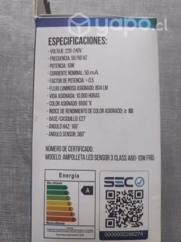 Ampolleta Logic con sensor de movimiento - Imagen 2