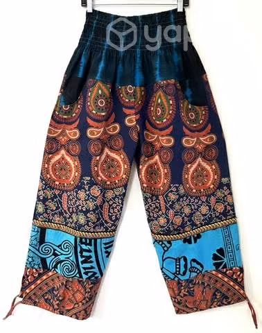 Pantalón Hindú Con Bolsillo Talla L/xl Azul Y Otro