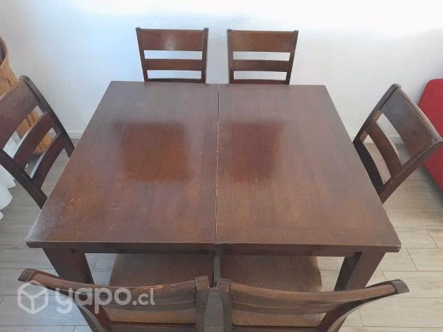 Comedor de Madera + 6 sillas