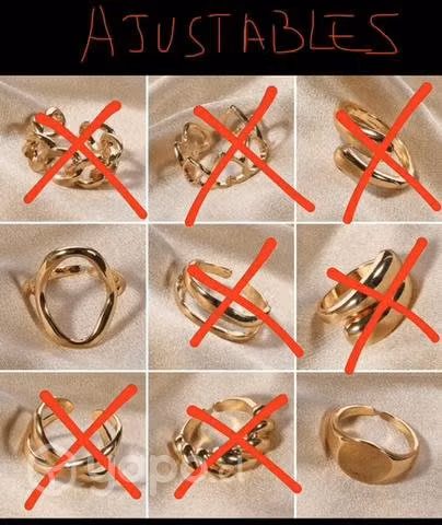 19 anillos todos a ese precio