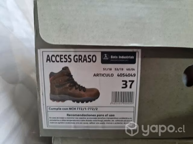 Bototos de seguridad access graso