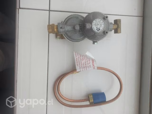 Reguladores de gas 45, llave de paso y flexible