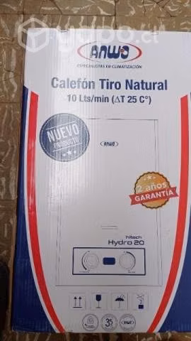 Calefont Anwo 10 y 11 litros Gas Natural