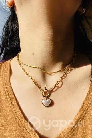 Bellos collares acero