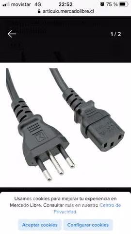 Cable fuente de poder PC