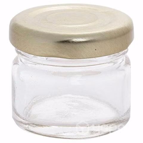 Frascos pequeños de vidrio