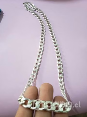 Cadena grande de plata ley 925