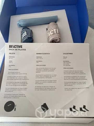 Pack pilates pelota +banda elastica+calcetines
