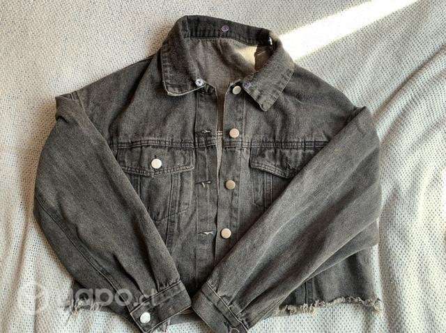 Chaqueta negra de jeans - Imagen 2