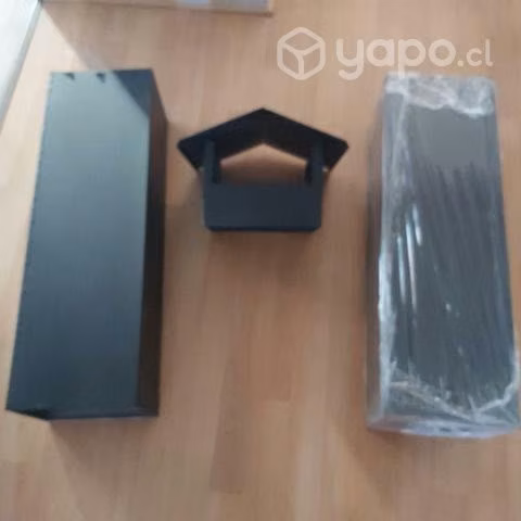 Ducto 25x30 (2 metros)+gorro - fierro negro