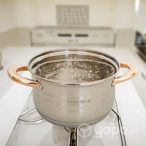 Bateria de cocina ollas en acero quirurgico Kaisa
