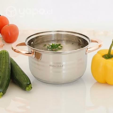 Bateria de cocina ollas en acero quirurgico Kaisa