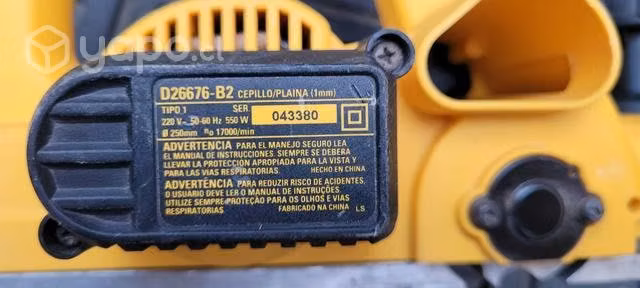 Cepilladora dewalt - d266676-b2
