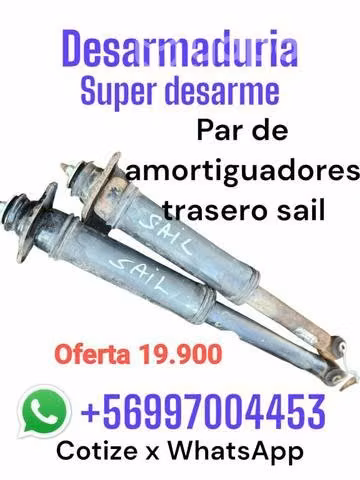 Par de amortiguadores traseros Chevrolet sail