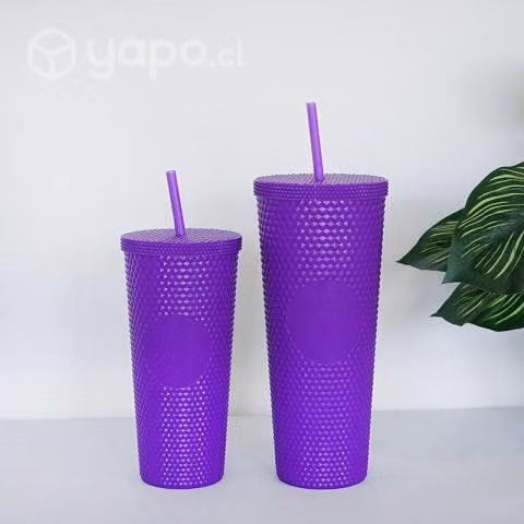 Pack vaso frio/ caliente con bombilla 1000ml+700ml